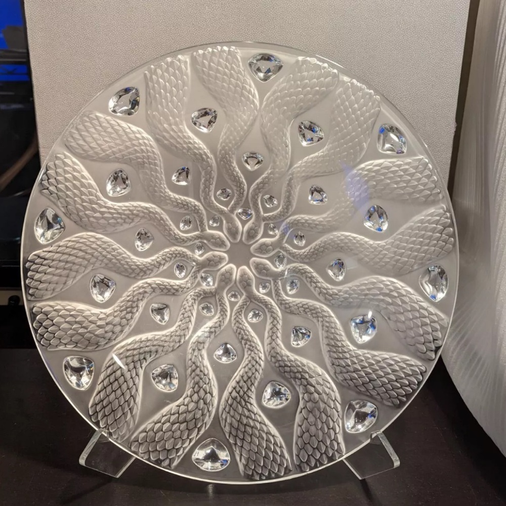 Lalique Serpentine Centerpiece ..RARE